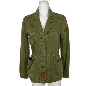 Anthropologie Holding Horses Elsie Army Jacket M Green Lightweight Military Fall